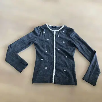 JEANNEKE 그레이 긴팔 가디건