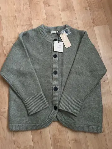 택 포함 새상품 스튜디오 클립 니트 가디건 피스타치오 그린