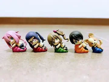 유루캠 애니메이션 캐릭터 피규어 5체 세트