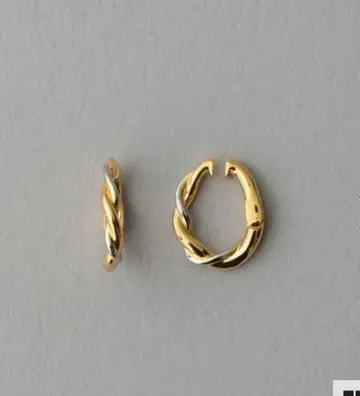 ete 트위스트 바이컬러 하그 귀찌 (한쪽만)