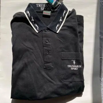 미사용 새상품 TRUSSARDI SPORT 긴팔 셔츠 택 포함 블랙