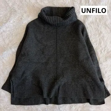 온워드 카시야마 UNFILO 앙피로 [세탁 가능] 터틀넥 울 니트