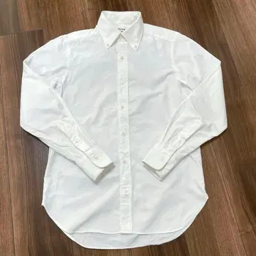 [ 새상품급 ] beams F 화이트 셔츠 슬림 핏 38 버튼 다운