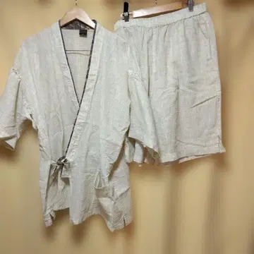 남성용 아이보리 진베이 LL 사이즈