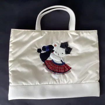 [1회 사용 미사용품] bibiy x familiar 콜라보 백 화이트