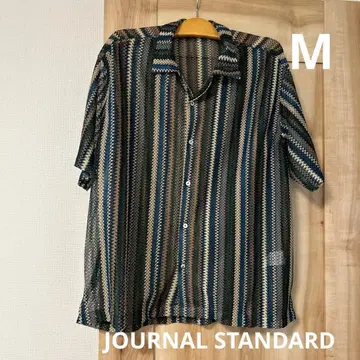 JOURNAL STANDARD 스트라이프 반팔 셔츠 M