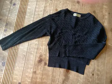 MEAME COUTURE 블랙 긴팔 니트