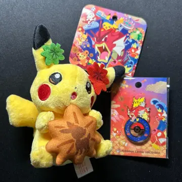 피카츄 히로시마 한정판 봉제 인형 로고 핀즈