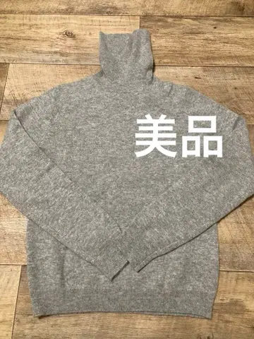 UNIQLO 유니클로 캐시미어 100% 터틀넥 스웨터 S 그레이