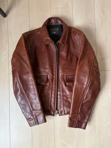 vanson leathers 브라운 가죽 자켓 36 usa제
