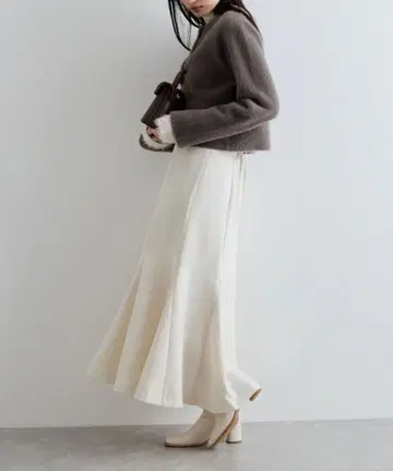 VIS 비이지 이지 우리쉬 백 레이스업 머메이드 스커트