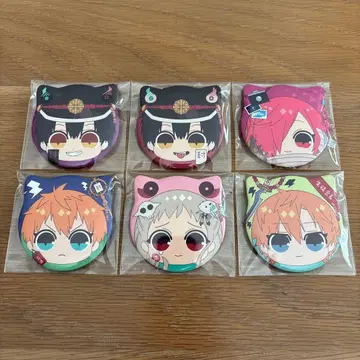 지박소년 하나코 군 케모미미 캔뱃지 6개 세트