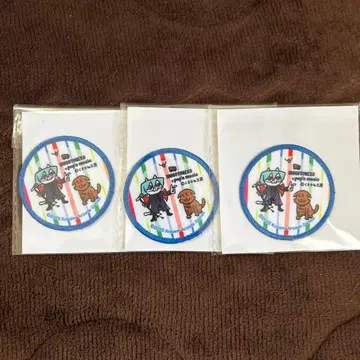 [장미 가능] 팝픈 일하는 고양이 콜라보 복권 와펜 유리 Deuil