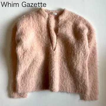 컨디션 최상 [ 윔 가젯 ] 니트 스웨터 모헤어 핑크 2024 F