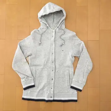 TOMMY HILFIGER 그레이 후드 부착 후드티 L