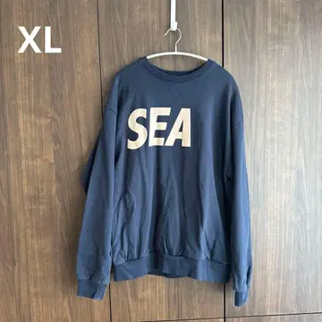 WIND AND SEA//SEA 로고 크루넥 맨투맨 XL