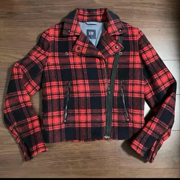 여성용 더블 라이더스 버팔로 체크 빨검 체크 울