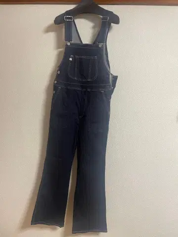 SOMETHING 다크 블루 데님 살로펫