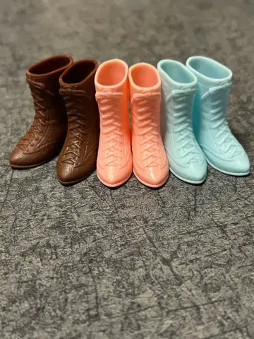 리카짱 제니짱 1/6 인형 사이즈 컨트리 부츠 3색 세트