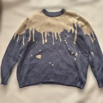 WHITELAND 드리핑 니트 L