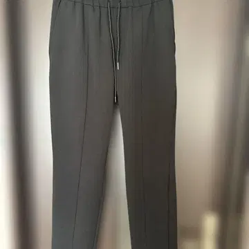 블랙 스트레이트 레그 조거 팬츠 남성용