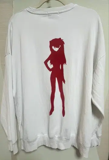 HARE 신세기 에반게리온 아스카 백 실루엣 맨투맨