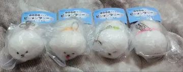 손바닥 사이즈 비숑 프리제 봉제 인형 4종 세트