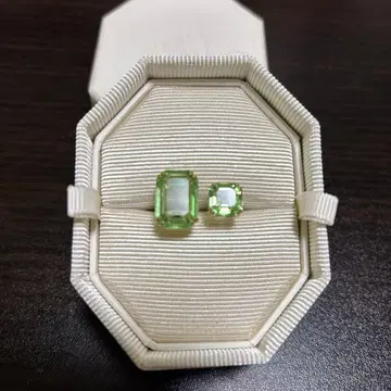 스와로브스키 오픈링 옥타곤컷 그린