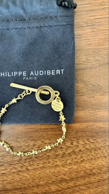 PHILIPPE AUDIBERT 골드 팔찌 스타