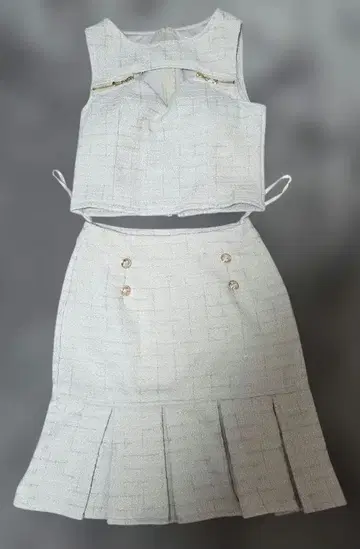 트위드 라이트 그레이 셋업 Bay-B Club