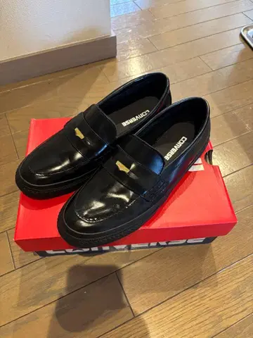 CONVERSE 블랙 코인 로퍼 새상품급