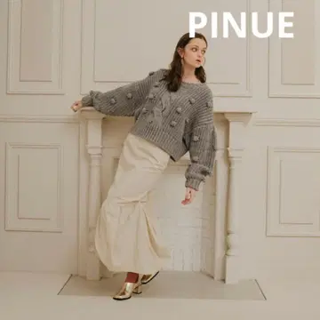 [ PINUE 새상품 ] 팝콘 니트탑