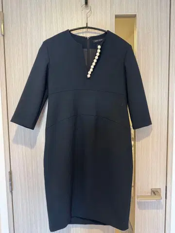 YOKO CHAN 네이비 무릎 기장 원피스