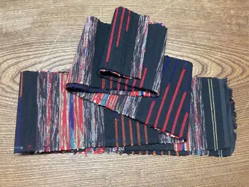 Os566 열직 반폭 오비 블랙