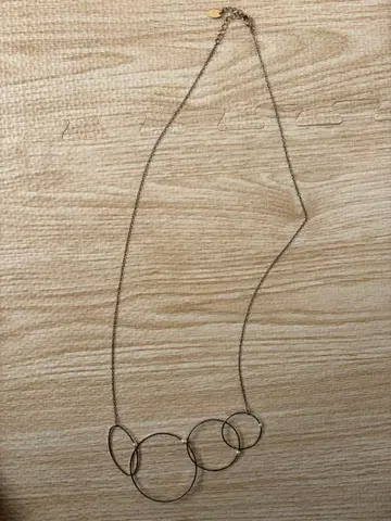 원형 디자인 골드 목걸이 LEPSIM