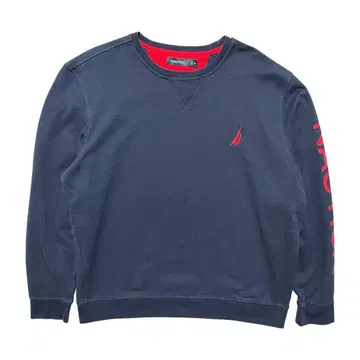 USA 구제 의류 노티카 크루넥 맨투맨 트레이닝복 자수 소매 프린트