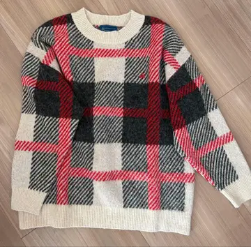 BEVERLY HILLS POLO CLUB 체크 무늬 스웨터