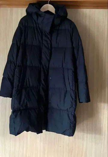 무인양품 다운 코트 자켓 블랙