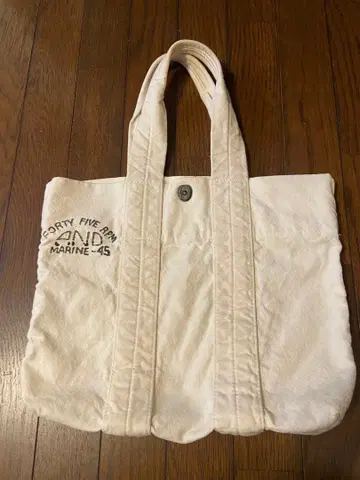 45rpm FORTY FIVE RPM 화이트 토트백