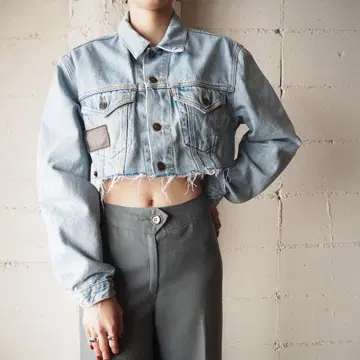 Orfeo 리메이크 크롭 데님 자켓