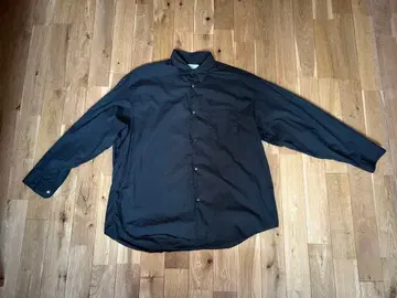 Graphpaper 블랙 긴팔 셔츠 사이즈 1 브로드 셔츠