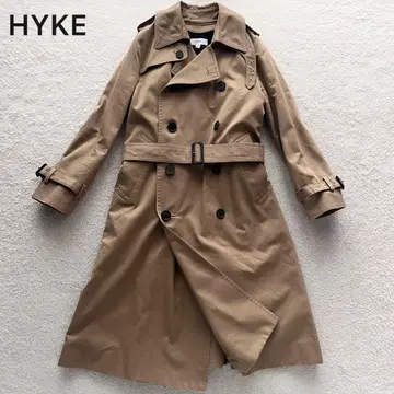 HYKE 하이크 트렌치코트 롱 코트 라이너 2way