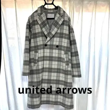 [ united arrows ] 체크 코트