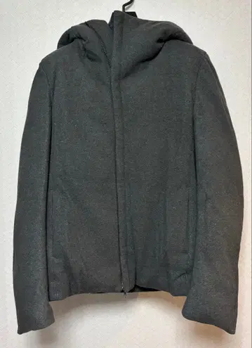 KAZUYUKI KUMAGAI 캐시미어 혼방 니트 플라노 후디드 다운