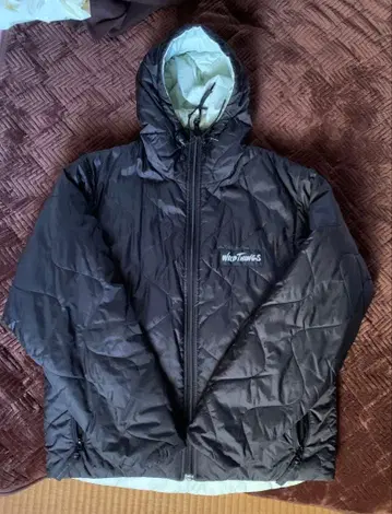 Wild Things 후드 부착 다운 자켓 XS 블랙