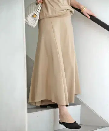 Deuxieme Classe OPTIMO 플레어 스커트 베이지