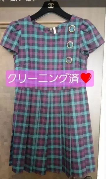 새상품급 세실 맥비 체크 원피스 플리츠 원피스