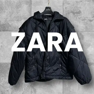 여성용 ZARA 블랙 퀼팅 자켓 소매 탈부착으로 베스트!