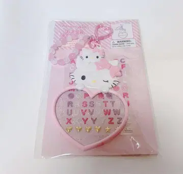 산리오 챠미키티 커스텀 키링 핑크 커스텀 씰 키티