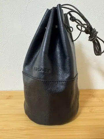 '복조리 가죽' BICASH 비카시 천연 가죽 미니 백 블랙